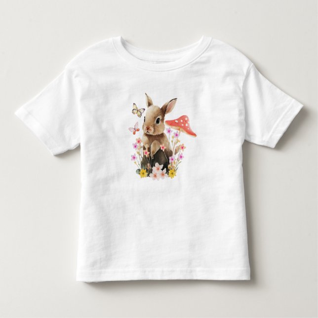 Camiseta Coce Watercolor Bunny Toddler (Frente)