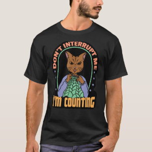 Camiseta Cochete de Gato de Costura de Animais Humor