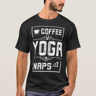 Camiseta cochilas de ioga de café