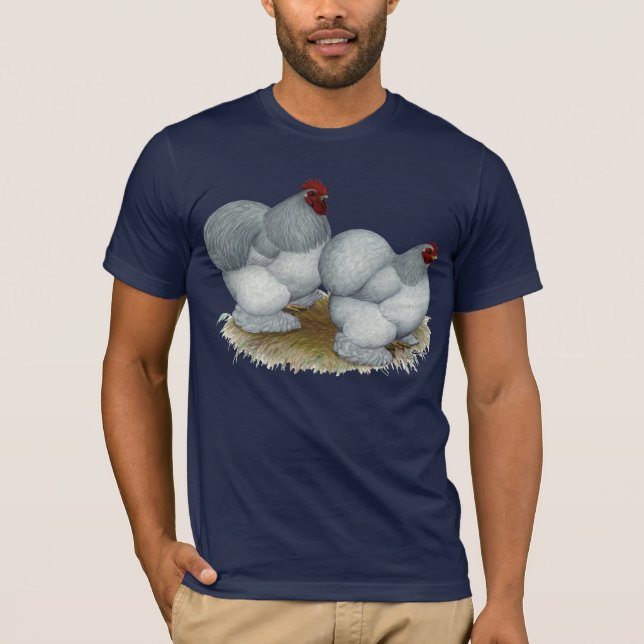 Camiseta Cochim:  Azul automático (Frente)