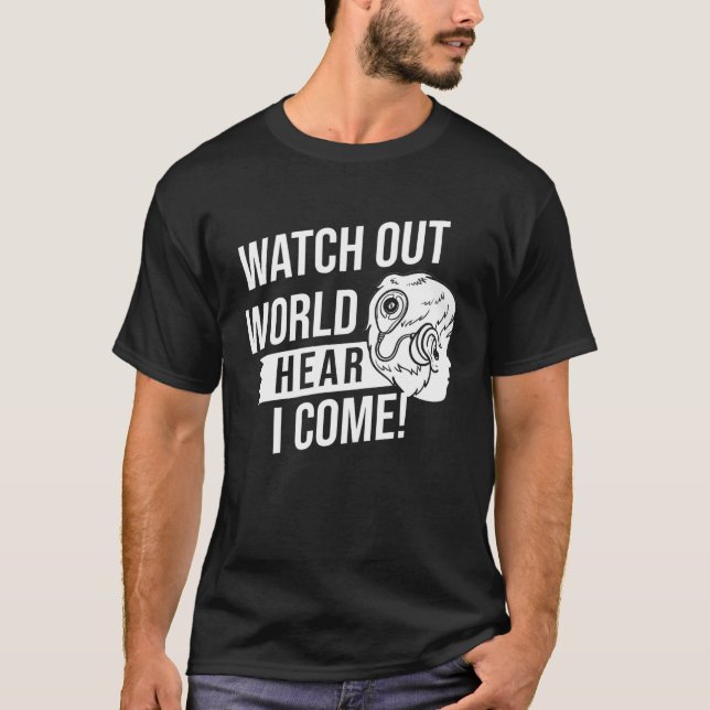 Camiseta Cochlear Implant  Deaf Awareness (Frente)