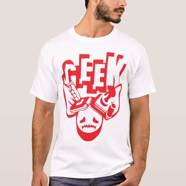 Camiseta cochon geek manette jeux joystick video  (Frente)