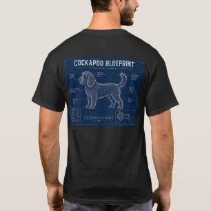Camiseta Cockapoo Blueprint – Presente Divertido p