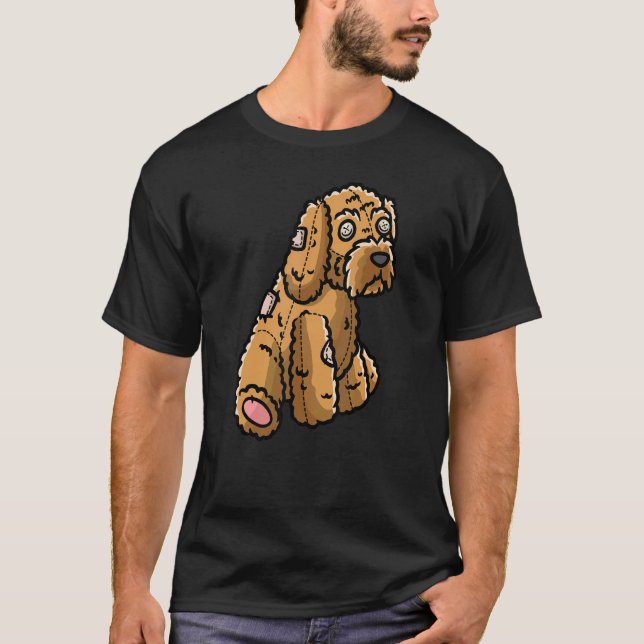 Camiseta Cockapoo Cachorro Coluna Design (Frente)