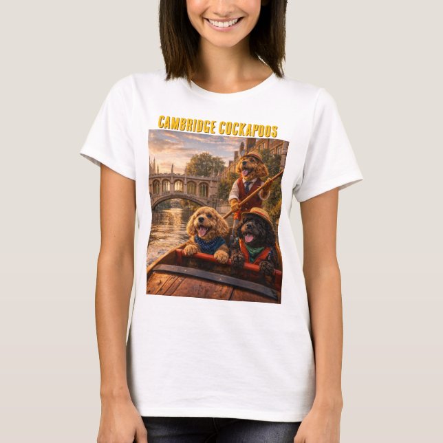 Camiseta Cockapoo Cambridge Shirt UK Travel Gift (Frente)