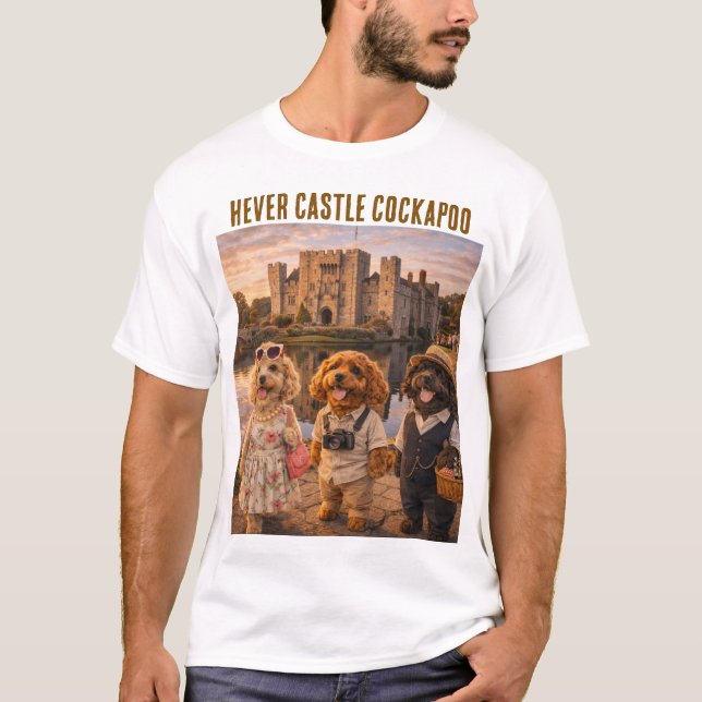 Camiseta Cockapoo Castle T Shirt Hever Gift (Frente)