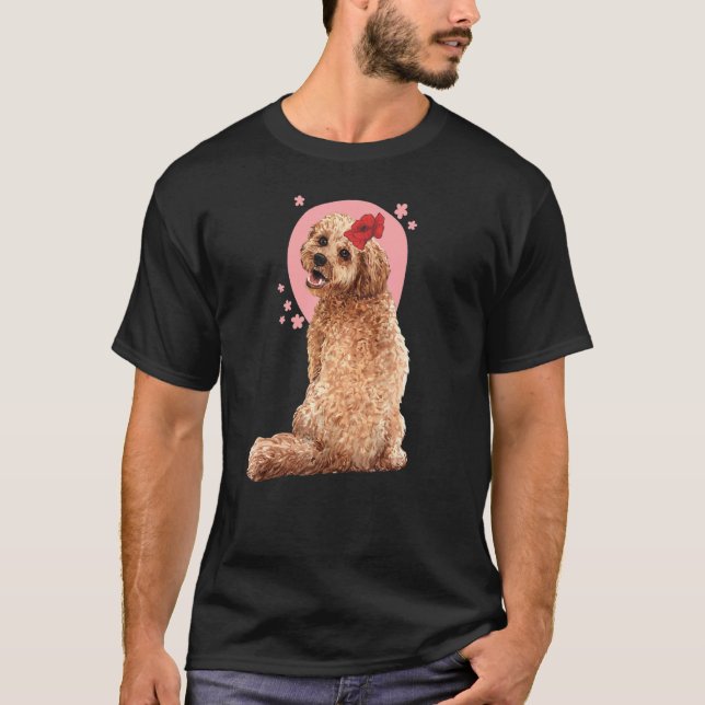 Camiseta Cockapoo Dog flower (Frente)
