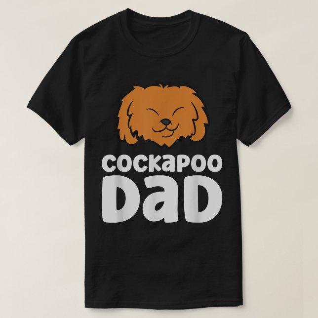 Camiseta Cockapoo Dog Papa Cockapoo Dad  (Frente do Design)