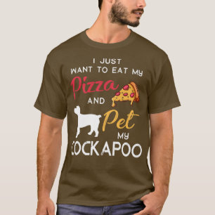 Camiseta Cockapoo Dog Pizza Proprietária de Natal