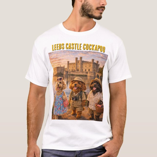 Camiseta Cockapoo Leeds Castle T Shirt Presente (Frente)