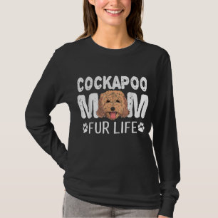 Camiseta Cockapoo Mãe Pele Vida Cão Dia de as mães Cão Cach