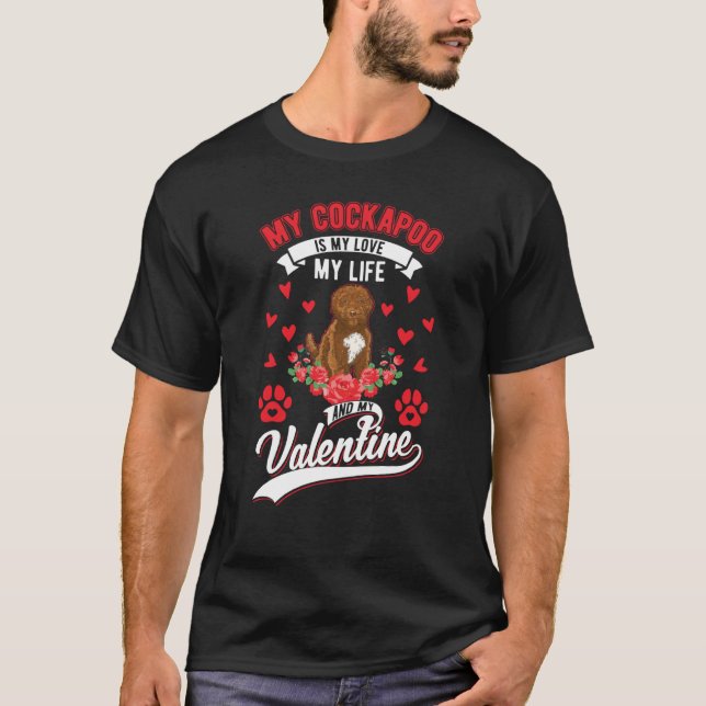 Camiseta Cockapoo Valentines Day (Frente)