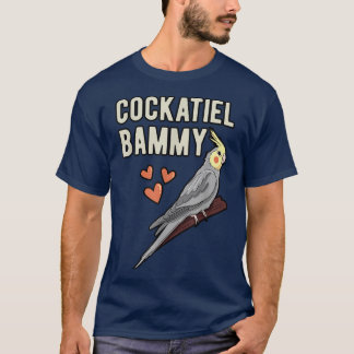Camiseta Cockatiel Bammy Parrot Proprietária Avó Cockatoo