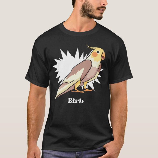 Camiseta Cockatiel Birb Meme Yellow Cute Bird for Parrot Ow (Frente)