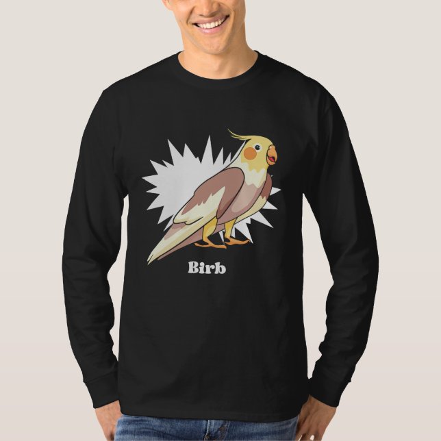Camiseta Cockatiel Birb Meme Yellow Cute Bird for Parrot Ow (Frente)