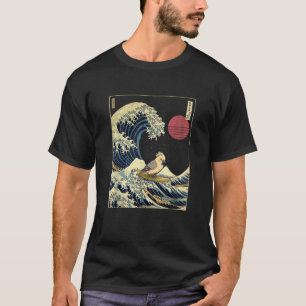 Camiseta Cockatiel Bird Japonês Kanagawa Wave Engraçado Sur
