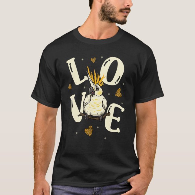 Camiseta Cockatiel  Bird Parrot Bird Watching Ornithologist (Frente)