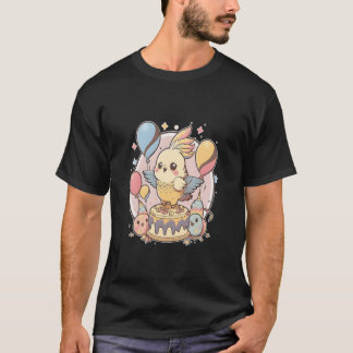 Camiseta Cockatiel Birthday Parrot Party Birdheme