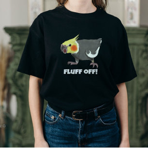 Camiseta Cockatiel Cinza Normal Bravo e Engraçado - Dá um T