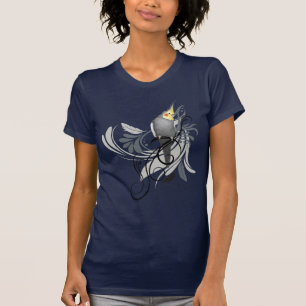 Camiseta Cockatiel cinzento
