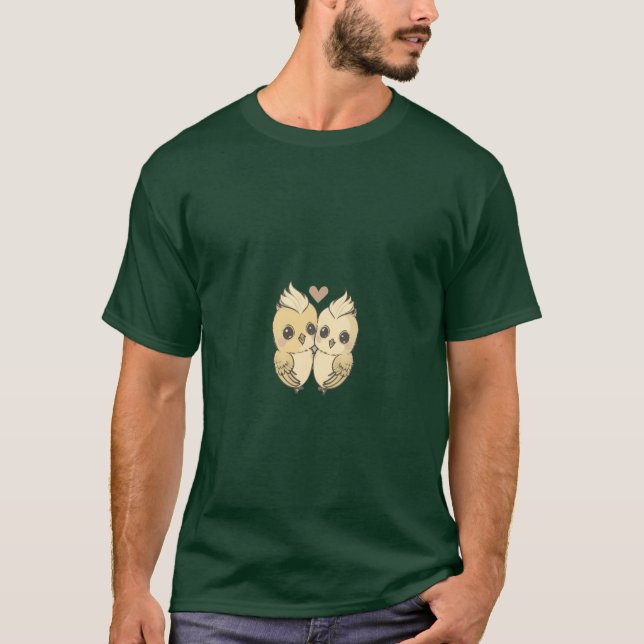 Camiseta Cockatiel Cockatiels Garota-doação de papagaios (Frente)