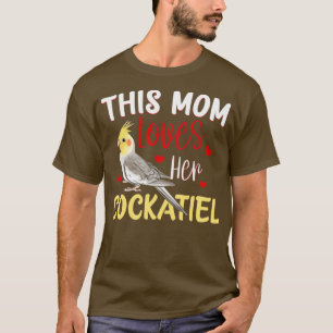 Camiseta Cockatiel Cockatoo Lutino Parrot Quarrion Mães