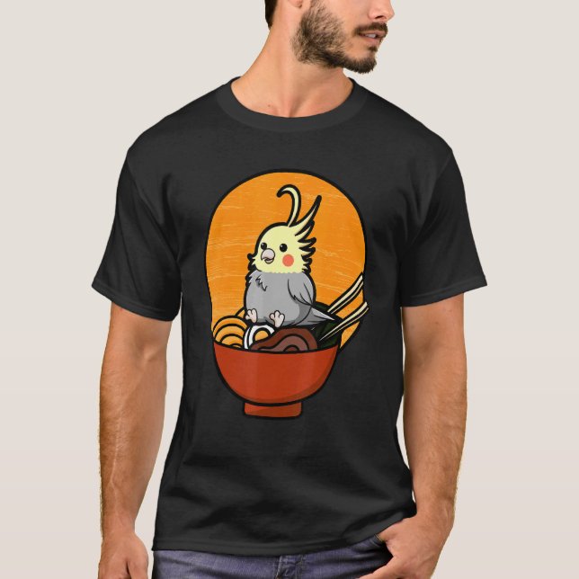 Camiseta Cockatiel Cockatoo Lutino Quarrion Weiro Bird Parr (Frente)