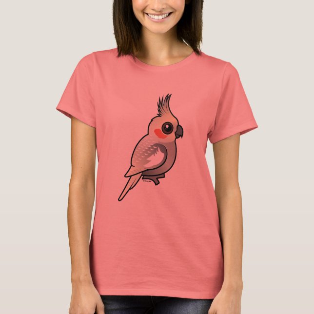 Camiseta Cockatiel girado (Frente)