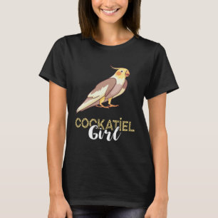 Camiseta Cockatiel Girl Bird Parrot Proprietário de aves Co