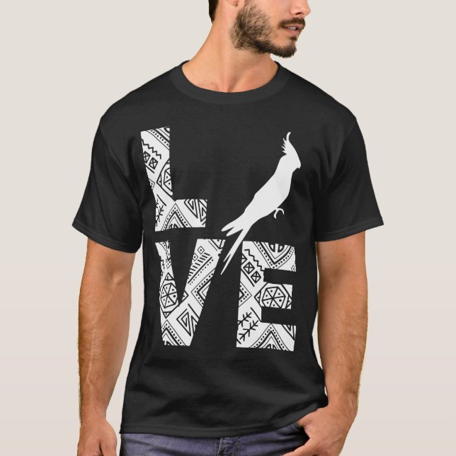 Camiseta cockatiel Love (Frente)