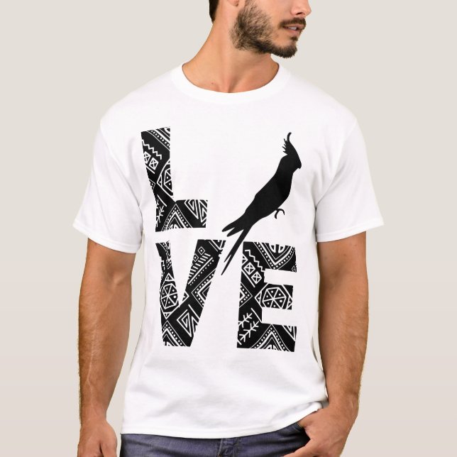Camiseta cockatiel Love (Frente)