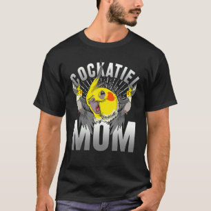 Camiseta Cockatiel Mãe Aves Birdwatcher Papagaio Cozinha