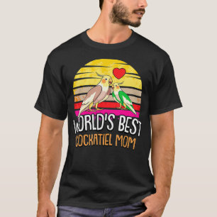 Camiseta Cockatiel Mãe Mães Dia Cockatoo Papagaio Pássar