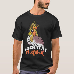 Camiseta Cockatiel Mama Cute Bird Mãe para Proprietários de