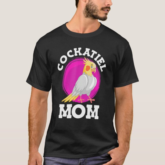 Camiseta Cockatiel Mom Bird  Parakeets Mommy Bird Women (Frente)