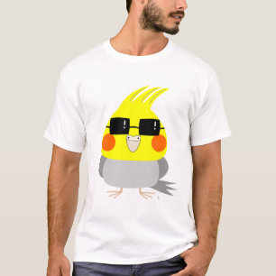 Camiseta Cockatiel/pássaro do caráter de BelleBelle com