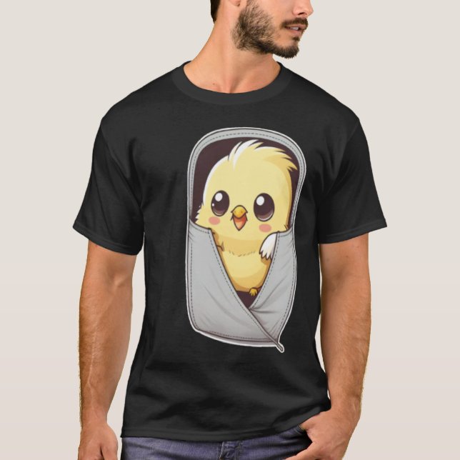 Camiseta Cockatiel Pocket Quarrion Weiro Bird Parrot (Frente)