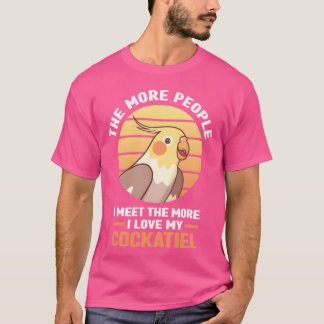 Camiseta Cockatiel presentes Pets Aves Animais Amigos