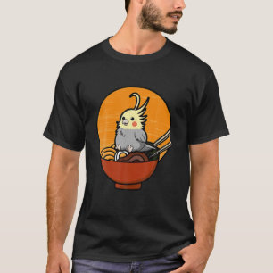 Camiseta Cockatiel Ramen Funny Lutino Cockatoo Parrot Bird