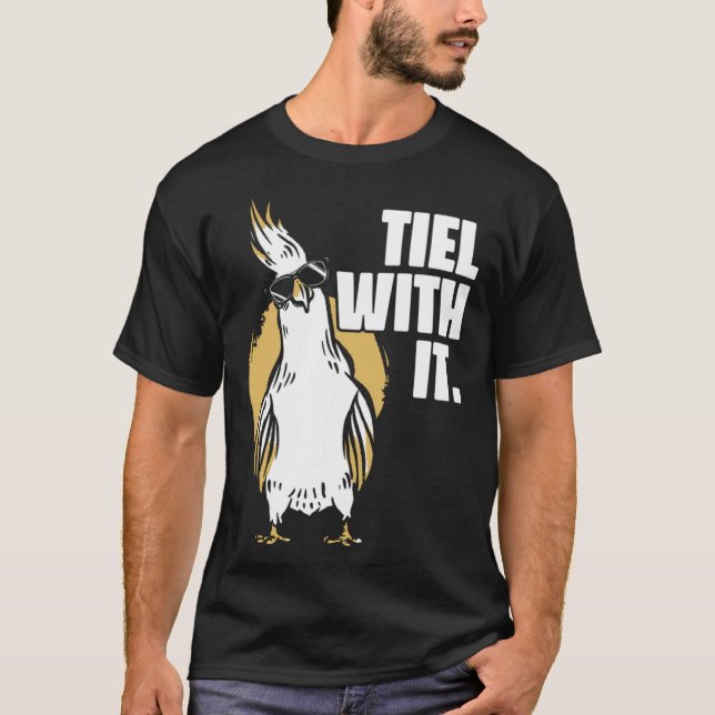 Camiseta Cockatiel Tiel With It Cool Sunglasses Bird for Pa (Frente)