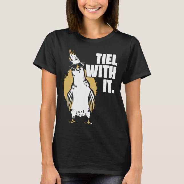 Camiseta Cockatiel Tiel With It Cool Sunglasses Bird for Pa (Frente)