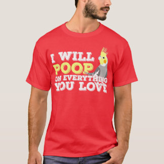 Camiseta Cockatiel Weiro Bird Quarrion Parrot Gift Engraçad