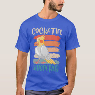 Camiseta Cockatiel Whisperer Cockatiels Parakeet Birds fami