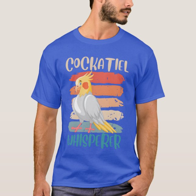 Camiseta Cockatiel Whisperer Cockatiels Parakeet Birds fami (Frente)
