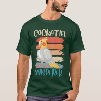 Camiseta Cockatiel Whisperer Cockatiels Parakeet Birds fami