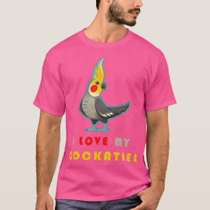 Camiseta CockatielEngraçada Ideia para pássaros de sobra