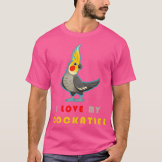 Camiseta CockatielEngraçada Ideia para pássaros de sobra