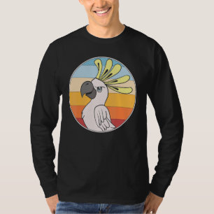 Camiseta Cockatoa de papagaio tropical de aves de origem an