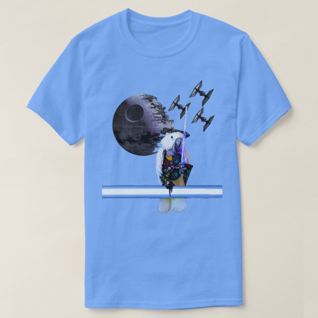 Camiseta Cockatoa espacial (Frente do Design)