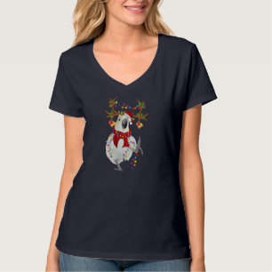 Camiseta Cockatoo belo Reindeer Árvore De Natal Leve Xm